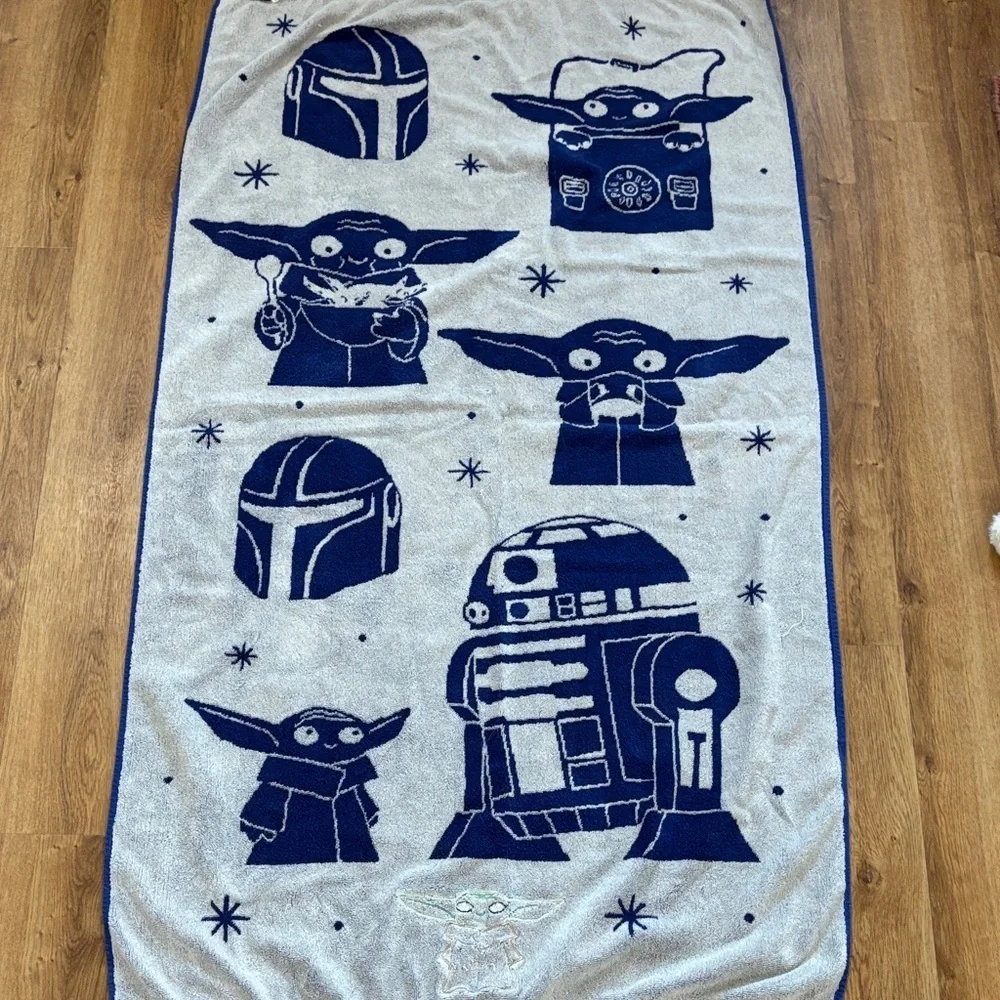 Star Wars Blue Towel with Characters